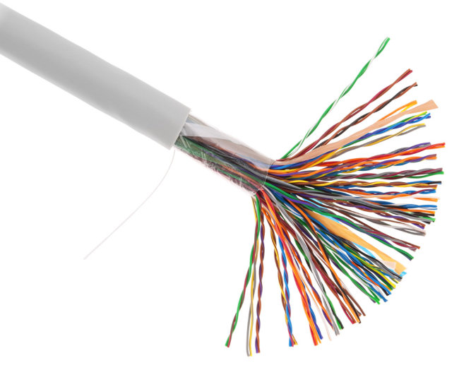 U/UTP 50PR NETLAN 24AWG CAT 5 INDOOR EC-UU050-5-PVC-GY-3 (катушка 305м)